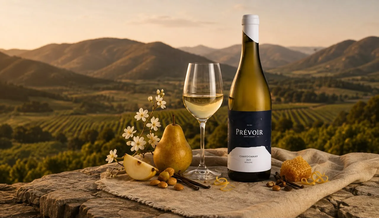 Prévoir Chardonnay overlooking the Robertson vineyards